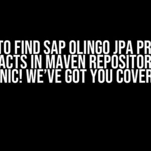 Unable to Find SAP Olingo JPA Processor v4 Artifacts in Maven Repository? Don’t Panic! We’ve Got You Covered